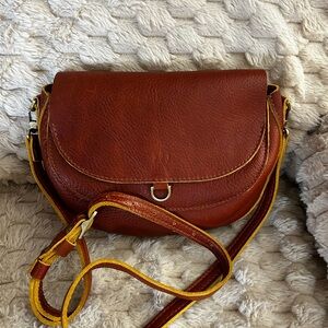 Portland Leather Monaco Crossbody Large Sienna